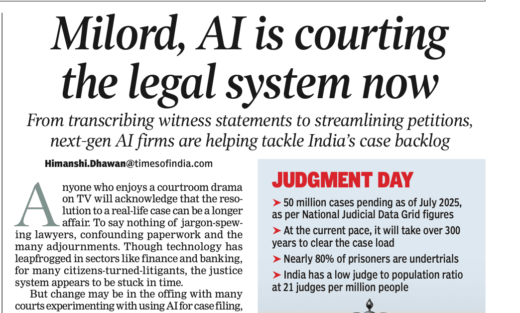 AI-powered PALETTE Centre takes aim at India's judicial backlog: BITS Law School Dean Ashish Bharadwaj